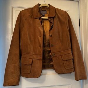 Ann Taylor Tan Suede Jacket